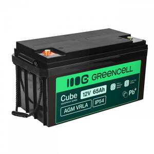 Green Cell Cube AGM VRLA IP54 12V 65Ah bezúdržbová AGM12V65AH-J obraz