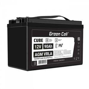 Green Cell Cube AGM VRLA IP54 12V 90Ah bezúdržbová AGM12V90AH-J obraz