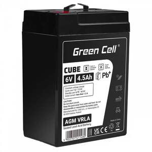 Green Cell Cube AGM VRLA IP54 6V 4.5Ah bezúdržbová AGM6V4-5AH-J obraz