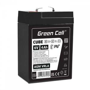 Green Cell Cube AGM VRLA IP54 6V 4Ah bezúdržbová baterie AGM6V4AH-J obraz