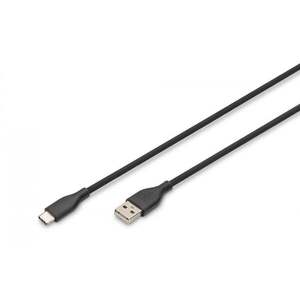 Silikonový napájecí kabel USB-A na USB-C, USB 2.0 AK-300340-005-S obraz