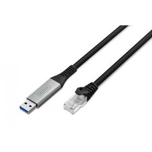 Kabel adaptér USB-A na RJ45 Cat. 6A S/FTP, 1 Gbit/s AK-300600-150-S obraz