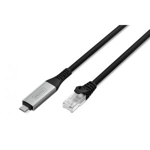 USB-C na RJ45 adaptér kabel Cat. 6A S/FTP, 1 Gbit/s AK-300601-100-S obraz