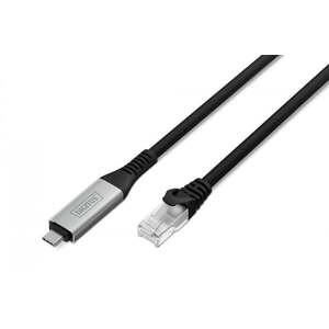 USB-C na RJ45 adaptér kabel Cat. 6A S/FTP, 1 Gbit/s AK-300601-150-S obraz