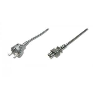 Přímý Schuko/IEC C5 M/F černý napájecí kabel AK-440103-018-S obraz