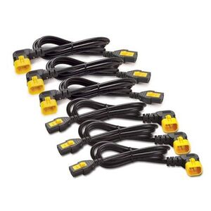 APC C13 - C14 (90 Deg), 1.8m, 6-pack Černá, Žlutá 1, 83 AP8706R-WW obraz