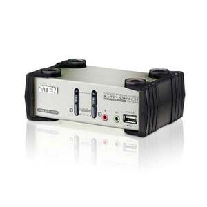 Aten CS1732B-AT-G 2P PS/2-USB VGA/Audio KVMP Přepínač CS1732B-AT-G obraz