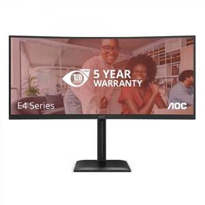 AOC E4 CU34E4CV počítačový monitor 86, 4 cm (34") 3440 x CU34E4CV obraz