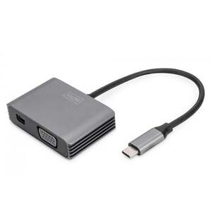 Digitus DA-70825 USB grafický adaptér 4096 x 2160 px Šedá DA-70825 obraz