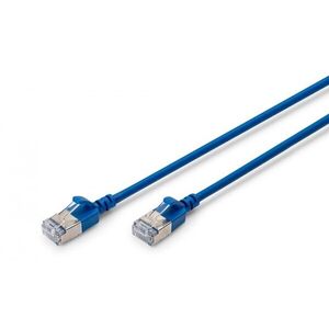 Slim RJ45-RJ45 patch kabel, Cat. 6A, F/FTP, AWG 32/7 DK-1632-A-020S-B obraz