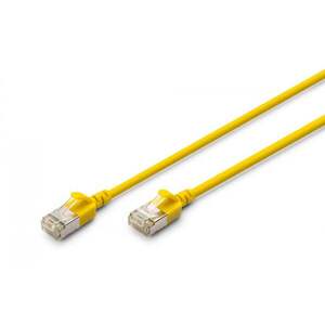 Slim RJ45-RJ45 patch cord, Cat. 6A, F/FTP, AWG 32/7 DK-1632-A-020S-Y obraz