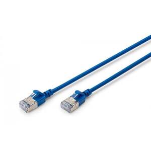 Slim RJ45-RJ45 patch kabel, Cat. 6A, F/FTP, AWG 32/7 DK-1632-A-050S-B obraz