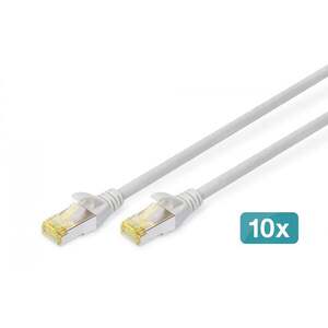 Kabel krosový (patch cord) RJ45-RJ45, kat.6A, S/FTP DK-1644-A-005-10 obraz