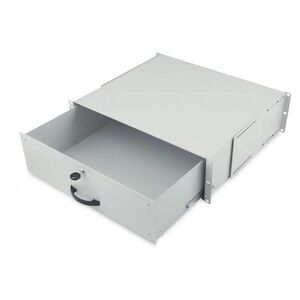 Uzavřená police 19" 3U G/480 šedá DN-19 KEY-3U obraz