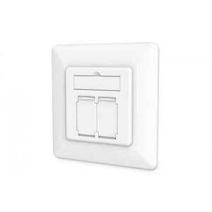 Digitus DN-9010/8-2 zásuvka 2 x RJ-45 Bílá DN-9010/8-2 obraz