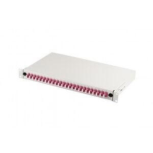 Patch panel FO s vybavením 19'' 1U, 24x LC dx, OM4 DN-96432-4 obraz