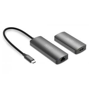 USB-C na HDMI extender 30m přes kroucenou dvojici Cat.6 DS-55343 obraz