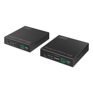 Optický HDMI extender 4K/60Hz s KVM USB 1.1 přes IP 1G až DS-55348 obraz