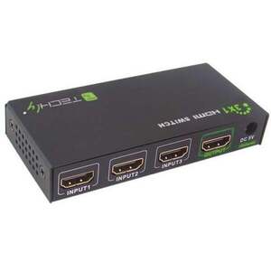 Techly IDATA HDMI-4K31 HDMI 1.4 3x1 4K60Hz Přepínač IDATA HDMI-4K31 obraz