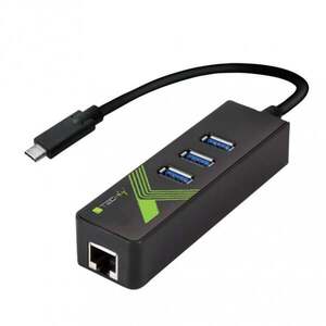 Techly IDATA USB-ETGIGA-3C2 USB-C na RJ45 Gigabit IDATA USB-ETGIGA-3C2 obraz