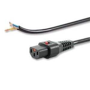 Kabel OPEN/IEC C13 rovný samice 2m černý napájecí s IEC-PC1025 obraz