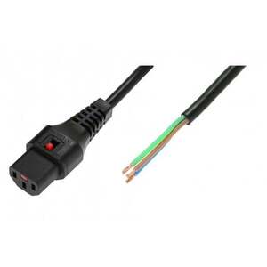 Kabel OPEN/IEC C13 rovný samice 4m černý napájecí s IEC-PC1026 obraz