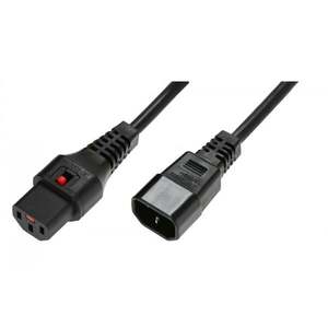 Kabel IEC C14/IEC C13 rovný M/Ž 5m černý napájecí IEC-PC1071 obraz
