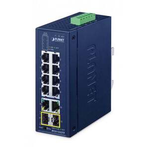 PLANET Industrial 8-Port Ring Switch IFGS-1222-TF IFGS-1222TF obraz