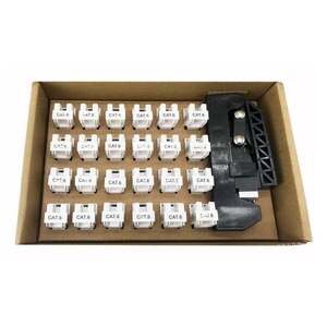 Techly IWP-KIT-C6U90 Sada 24 modulů Keystone Cat6 UTP s IWP-KIT-C6U90 obraz