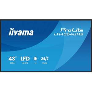 iiyama DS LH4364UHS-B1AG 43" Prezentační monitor, 4K LH4364UHS-B1AG obraz
