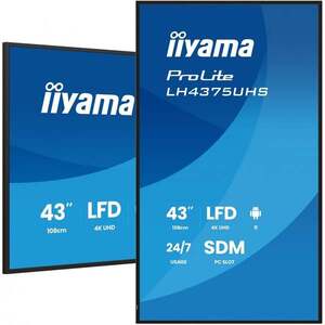 iiyama LH4375UHS-B2AG 43" 3840x2160 UHD IPS panel Haze LH4375UHS-B2AG obraz