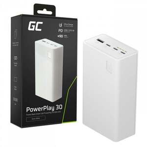 Green Cell PBGC30W PowerPlay 30 white powerbank 30 000mAh PBGC30W obraz