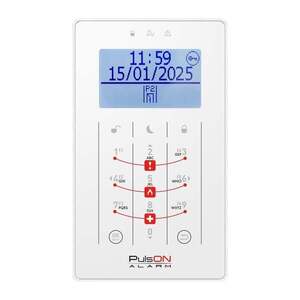 BCS PULSON LCD/S WH Bílá dotyková klávesnice LCD/S PULSON LCD/S WH obraz