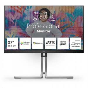 AOC Q27U3CV počítačový monitor 68, 6 cm (27") 2560 x 1440 Q27U3CV obraz