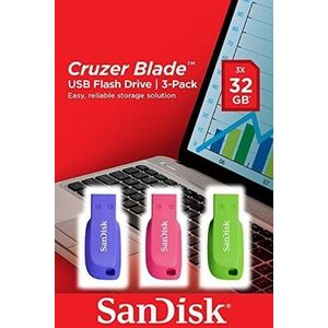 SanDisk Cruzer Blade 3x 32GB USB paměť USB Typ-A SDCZ50C-032G-B46T obraz