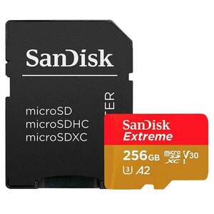 SanDisk Extreme PLUS 256 GB MicroSDXC Třída 10 SDSQXBD-256G-GN6MA obraz