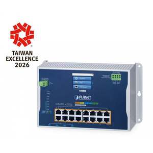 PLANET Industrial L2+ 16-Port 10/100/1000T 802.3bt WGS-5215-16UP4XV obraz