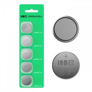 Green Cell X5CR2016 5x Lithium Coin Baterie CR2016 3V 80mAh X5CR2016 obraz