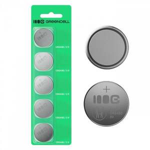 Green Cell X5CR2430 5x Lithium Coin Baterie CR2430 3V 290mAh X5CR2430 obraz