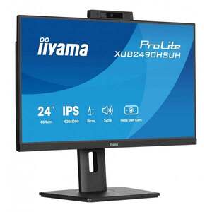 iiyama 24" IPS-panel 1920x1080 Windows Hello Webkamera XUB2490HSUH-B2 obraz