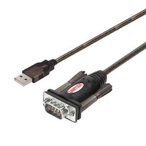UNITEK Y-105 - Black - 1.5 m - USB Type-A - DB-9 - Male - Male Y-105 obraz