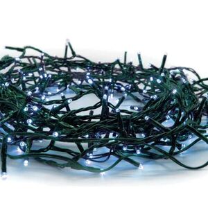 ACA Lighting 300 LED řetěz po 5cm modrá 220-240V + prodloužitelný max 2 sady IP44 15+3m zelený kabel X08300611 obraz
