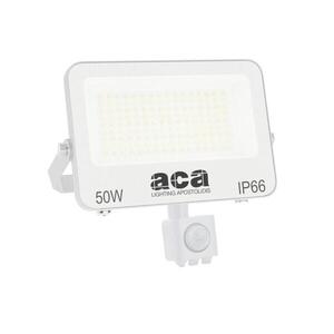 ACA Lighting LED SMD bílý reflektor s pohybovým čidlem 50W 3CCT 5000lm 185-260V Ra80 IP66 N50CCTWS obraz
