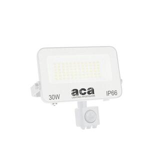 ACA Lighting LED SMD bílý reflektor s pohybovým čidlem 30W 3CCT 3000lm 185-260V Ra80 IP66 N30CCTWS obraz