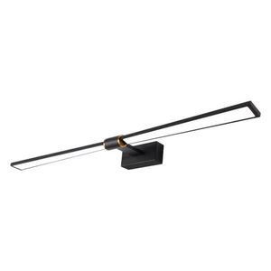 ACA Lighting nástěnné svítidlo PAPIGION LED 18W 1170lm 3000K černá hliník 810mm PN1403LEDW81BK obraz