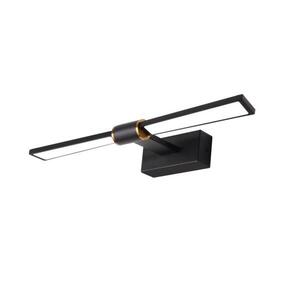 ACA Lighting nástěnné svítidlo PAPIGION LED 8W 520lm 3000K černá hliník 410mm PN1403LEDW41BK obraz