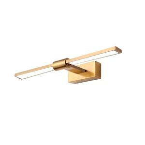 ACA Lighting nástěnné svítidlo PAPIGION LED 8W 520lm 3000K mosaz hliník 410mm PN1403LEDW41BR obraz