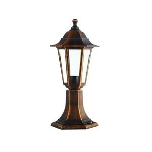 ACA Lighting venkovní 6S plastová stojací lampa rezavá 41CM E27 IP44 PLGQ3R obraz