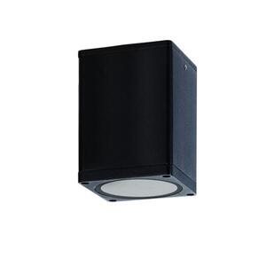 ACA Lighting venkovní černé hranaté stropní svítidlo E27 PAR30 IP65, 230V, max. 15W obraz