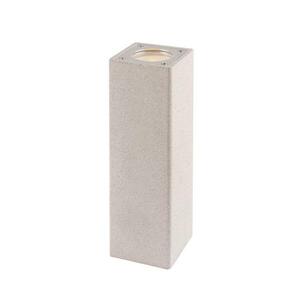 ACA Lighting venkovní nástěnné UP/DOWN hranaté bodové svítidlo LUMINAIRE IP65 2XGU10 bílá beton MK0022SW obraz